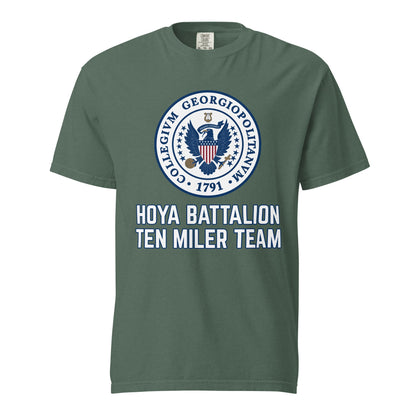 Signature | Comfort Colors T-Shirt | Hoya battalion Ten Miler | Badge Logo