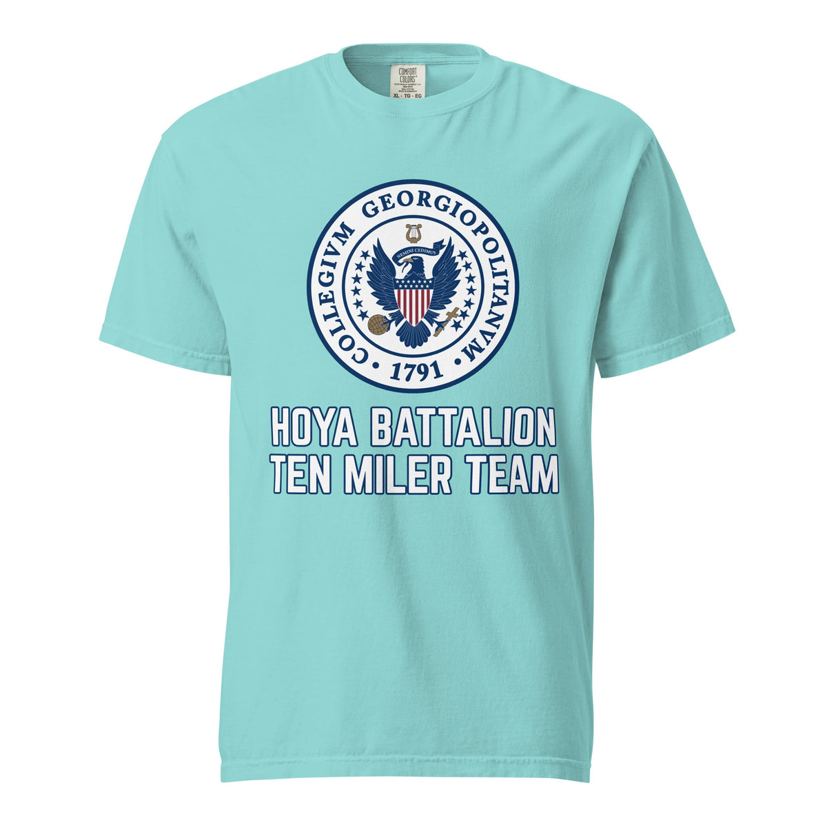 Signature | Comfort Colors T-Shirt | Hoya battalion Ten Miler | Badge Logo