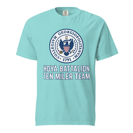 Signature | Comfort Colors T-Shirt | Hoya battalion Ten Miler | Badge Logo