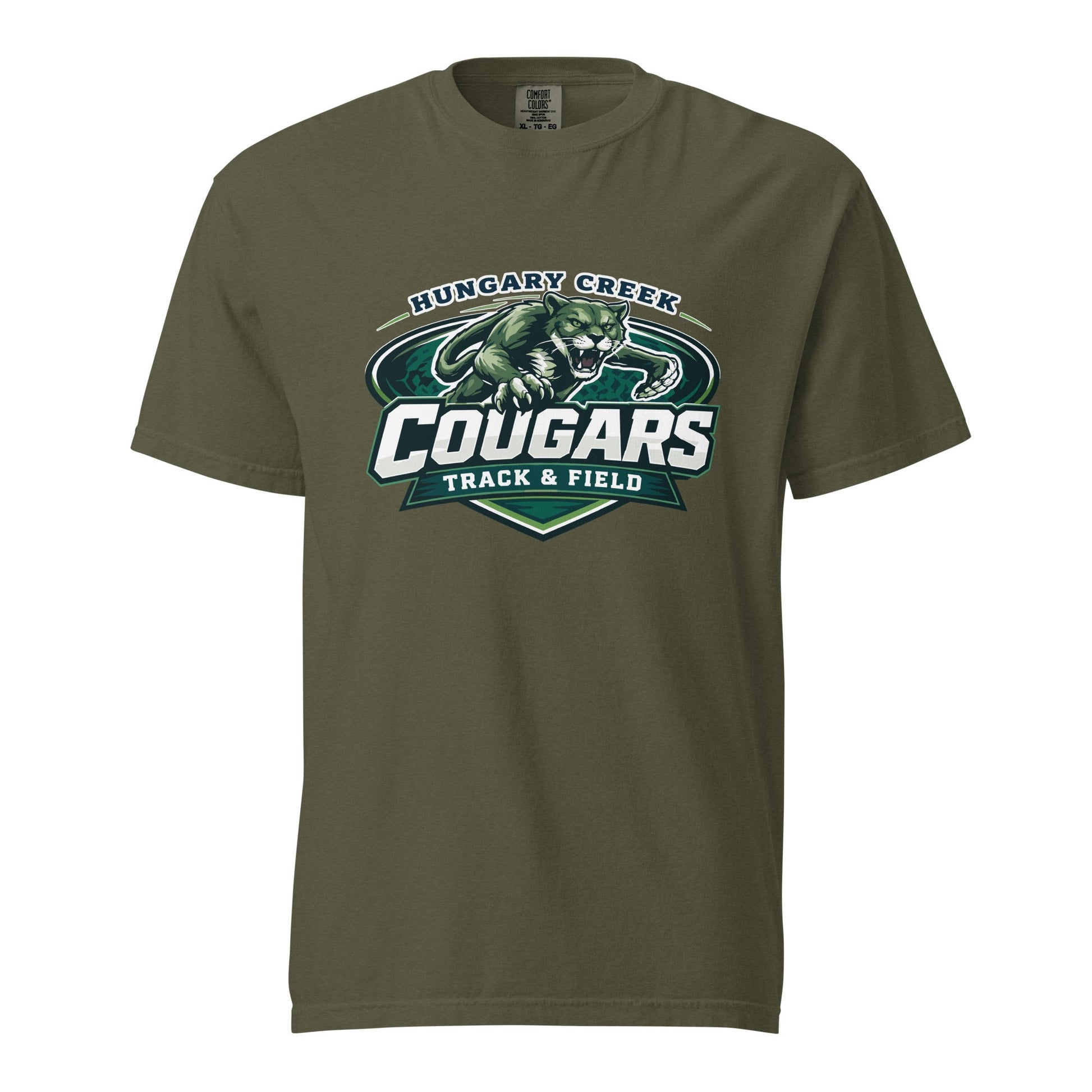 Signature | Comfort Colors T-Shirt | Hungary Creek Cougar | Shield Logo