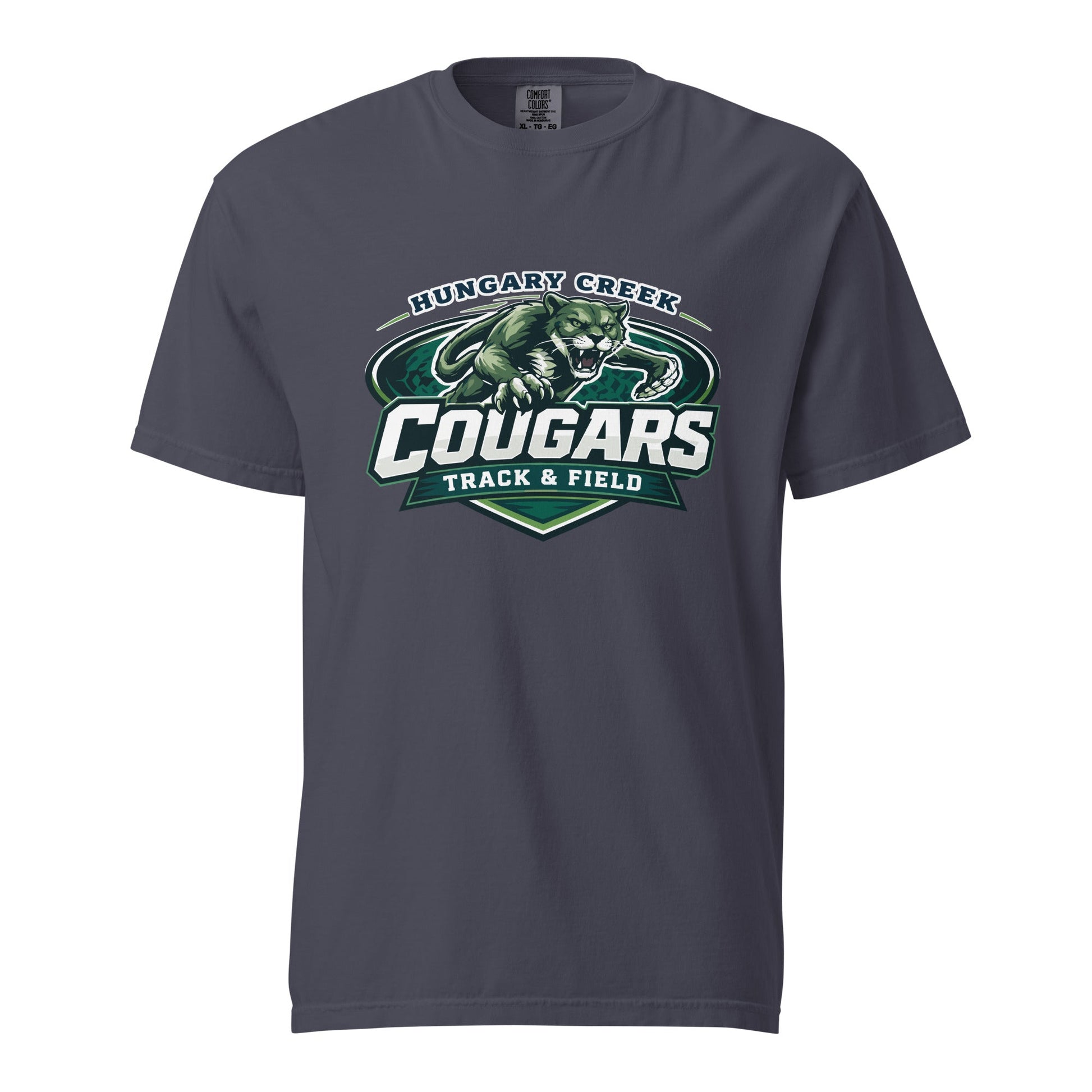 Signature | Comfort Colors T-Shirt | Hungary Creek Cougar | Shield Logo