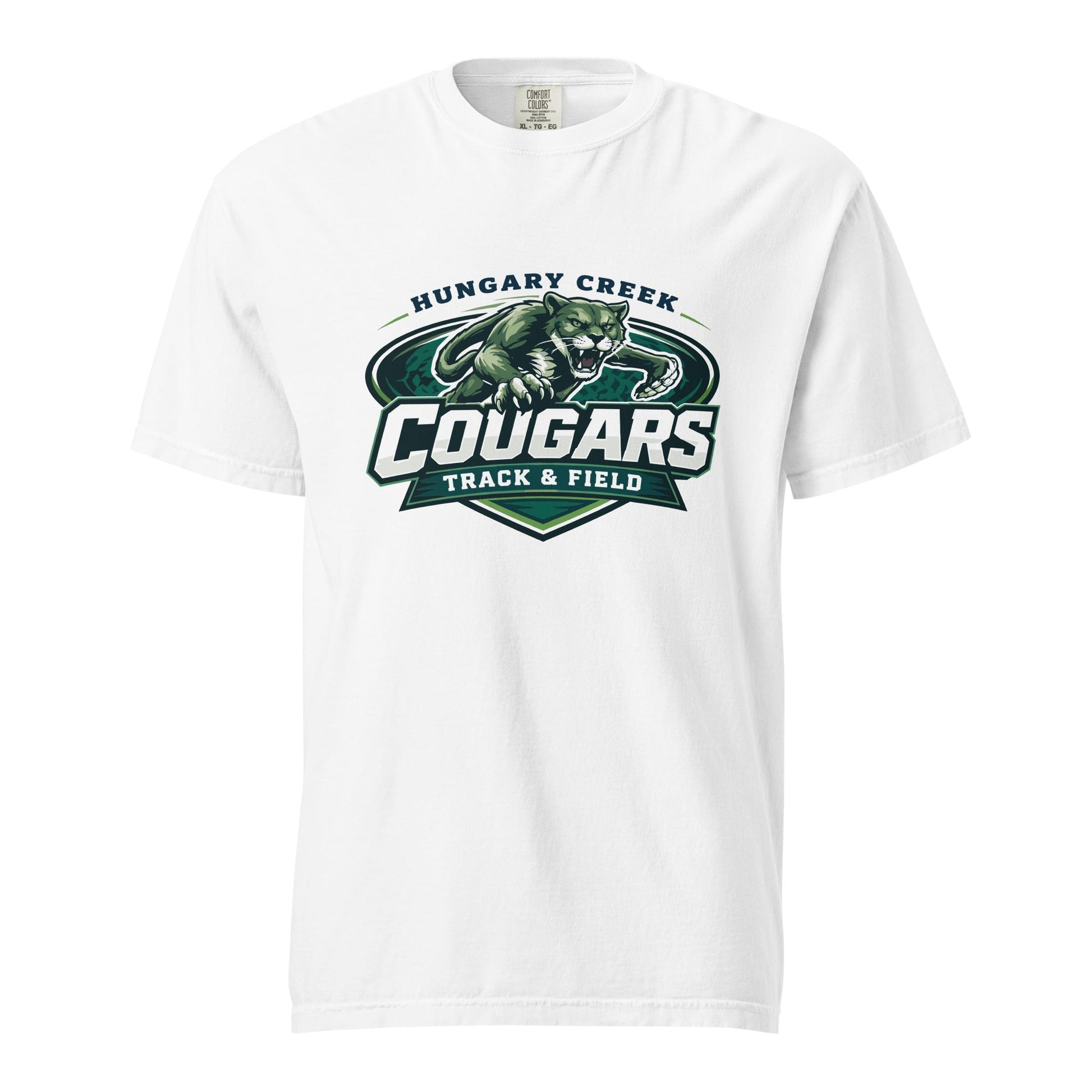Signature | Comfort Colors T-Shirt | Hungary Creek Cougar | Shield Logo