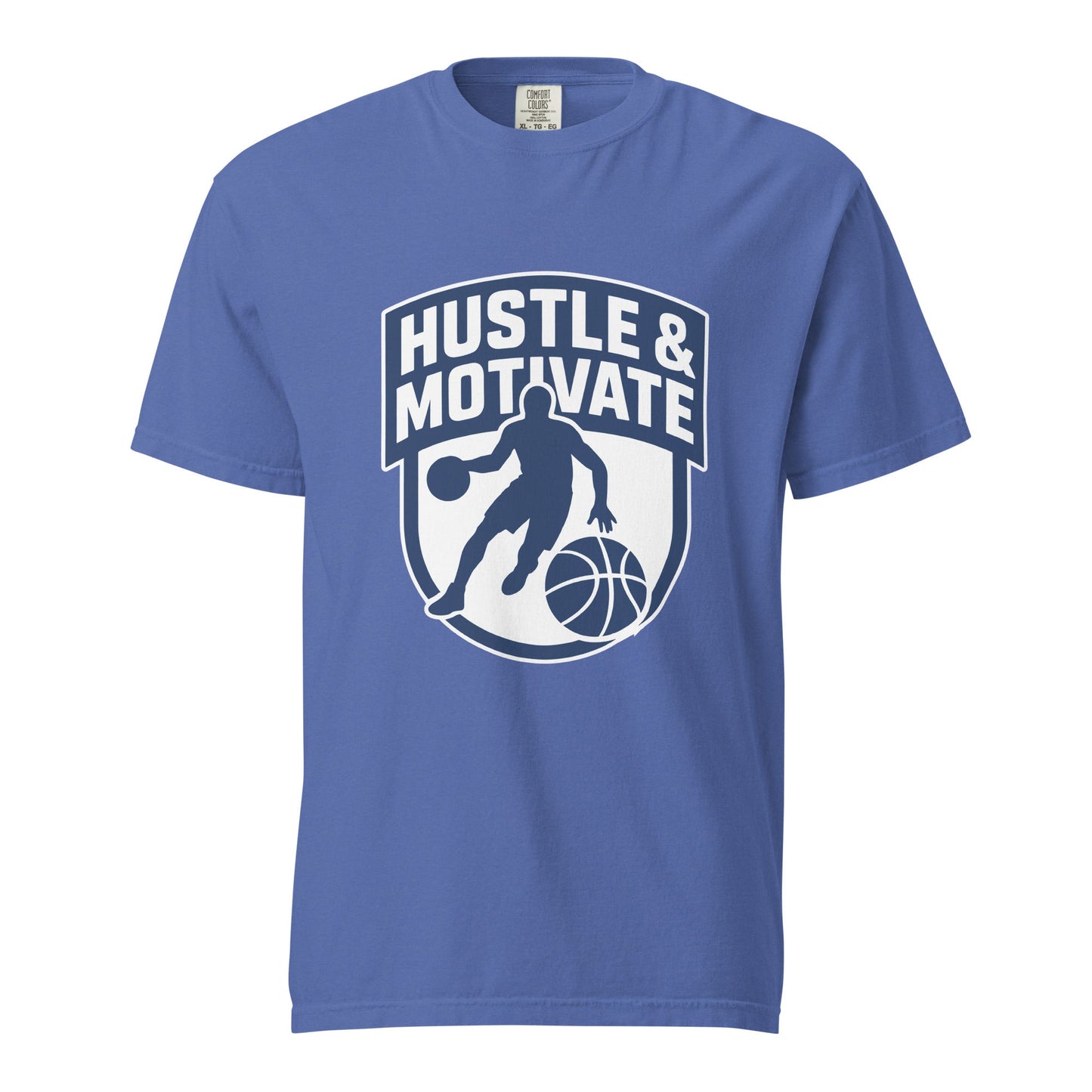 Signature | Comfort Colors T-Shirt | Hustle and Motivate Basketball