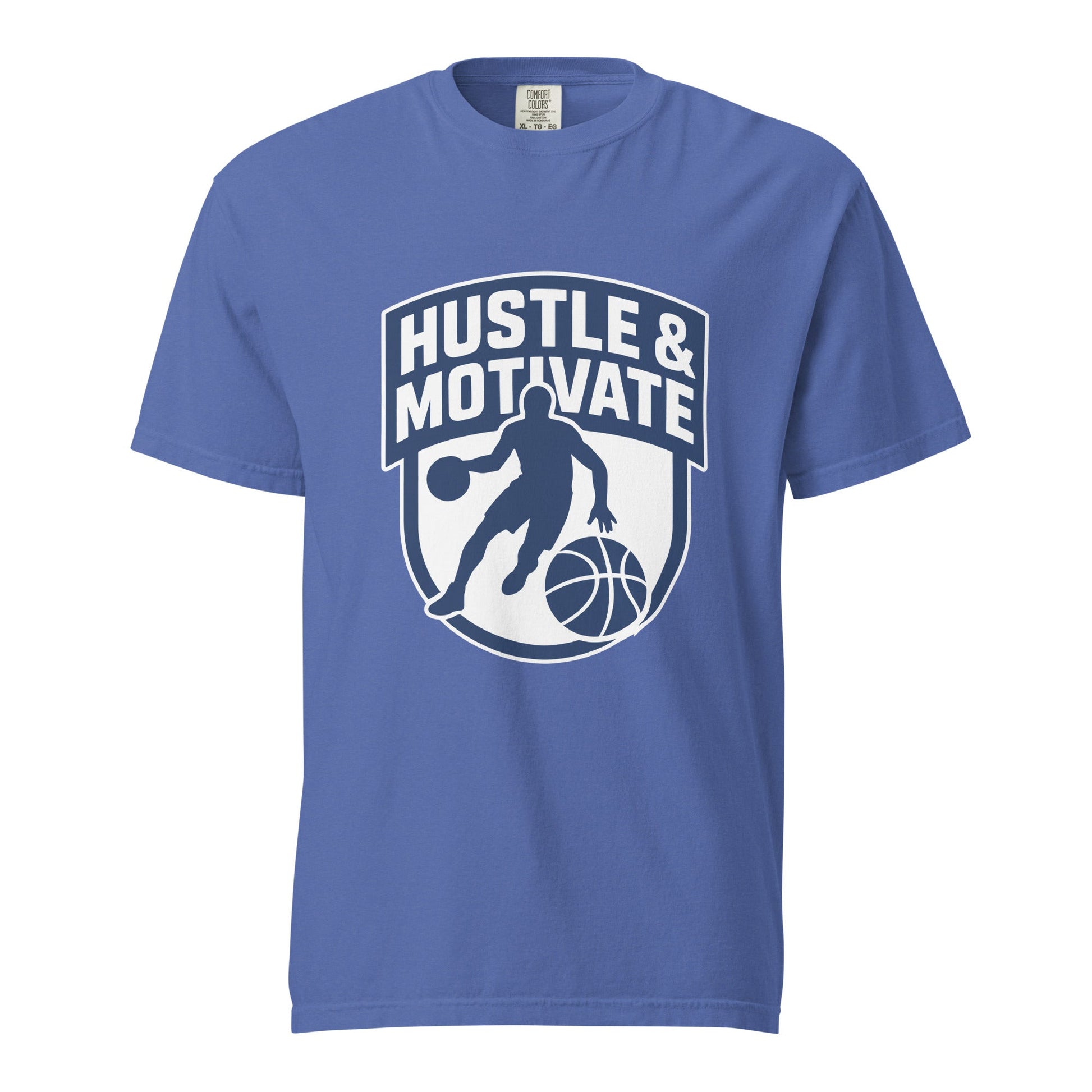 Signature | Comfort Colors T-Shirt | Hustle and Motivate Basketball