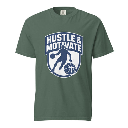 Signature | Comfort Colors T-Shirt | Hustle and Motivate Basketball