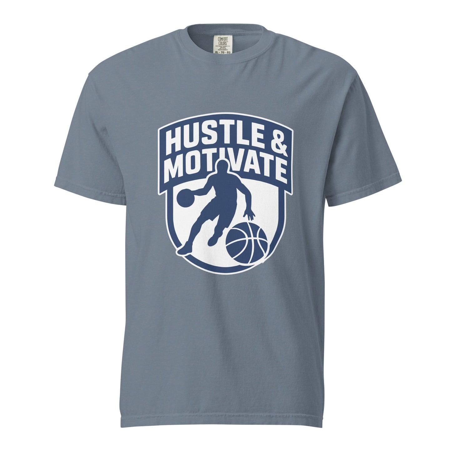 Signature | Comfort Colors T-Shirt | Hustle and Motivate Basketball
