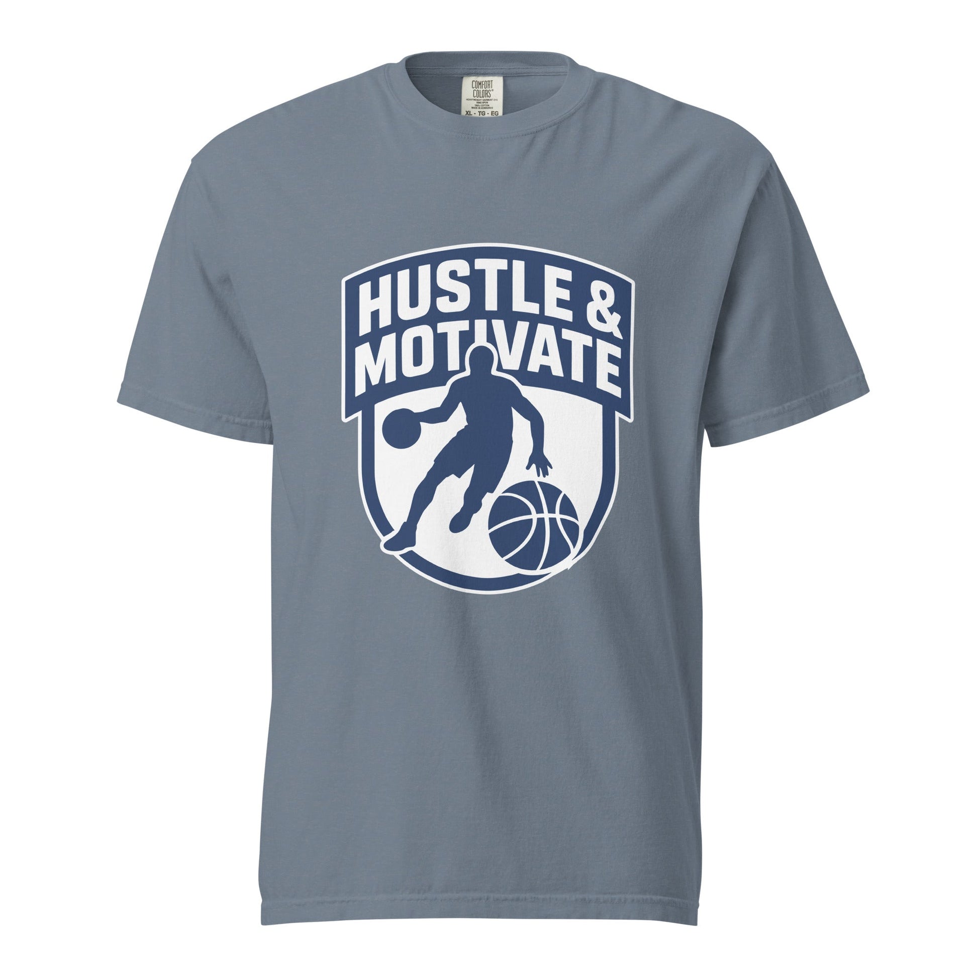 Signature | Comfort Colors T-Shirt | Hustle and Motivate Basketball
