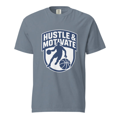 Signature | Comfort Colors T-Shirt | Hustle and Motivate Basketball