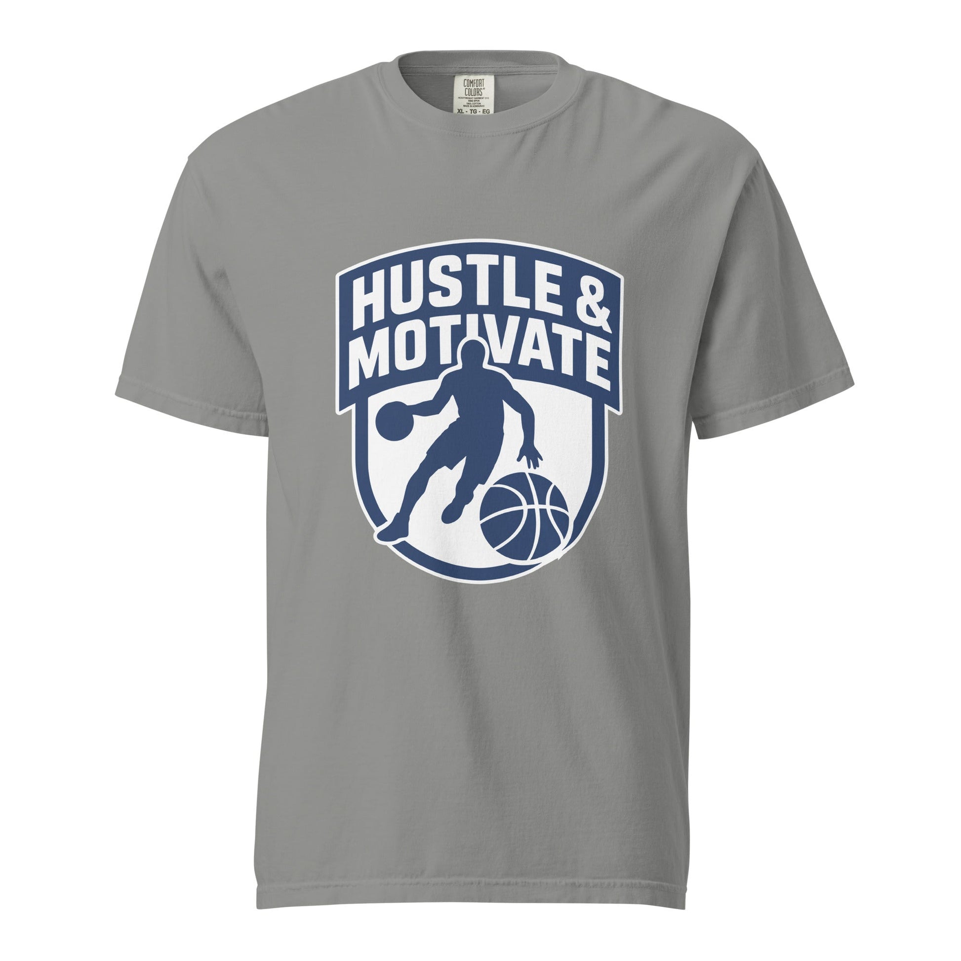 Signature | Comfort Colors T-Shirt | Hustle and Motivate Basketball