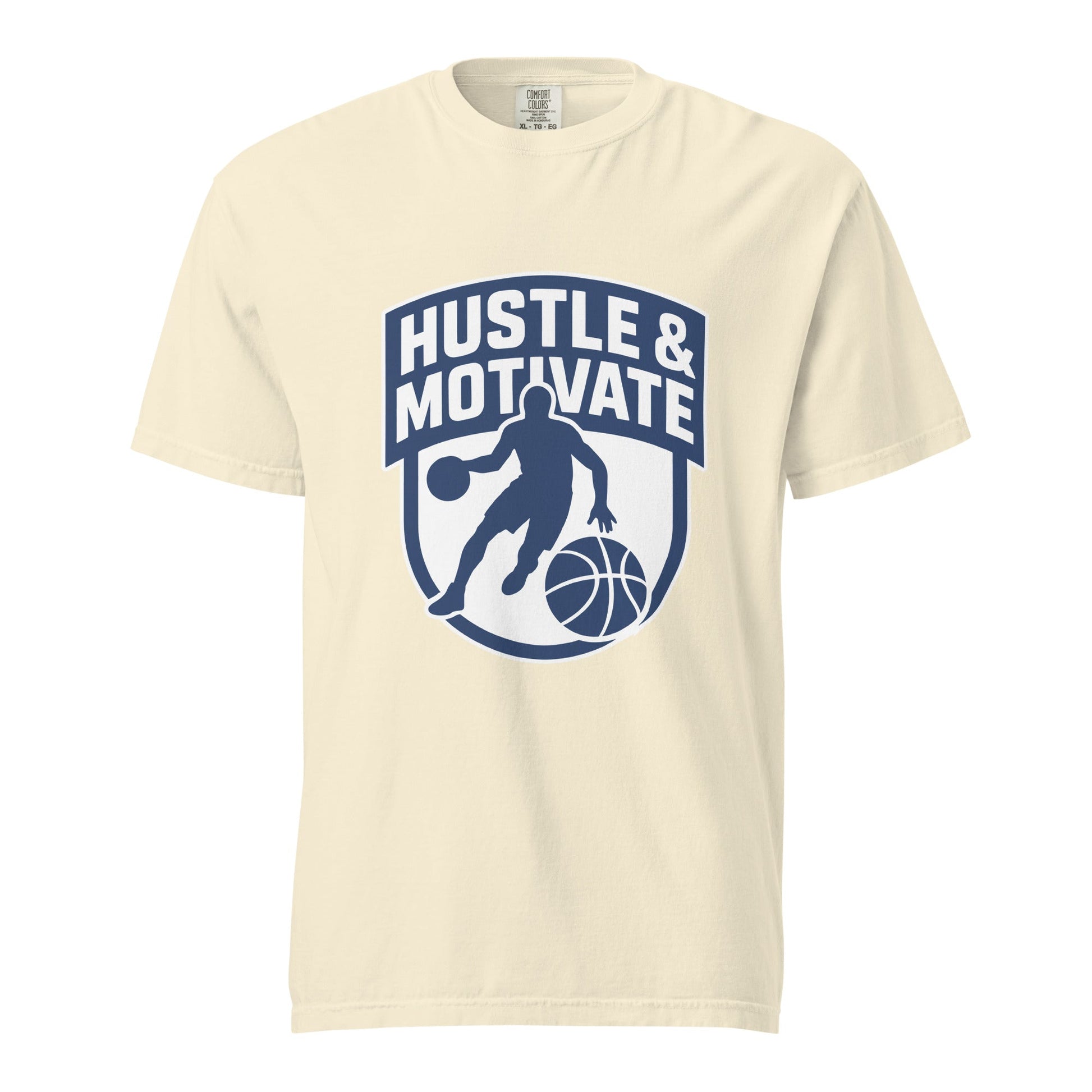 Signature | Comfort Colors T-Shirt | Hustle and Motivate Basketball
