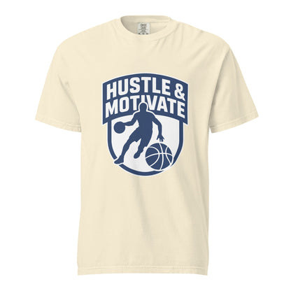 Signature | Comfort Colors T-Shirt | Hustle and Motivate Basketball