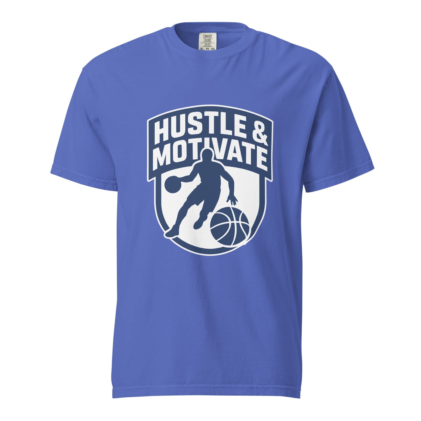 Signature | Comfort Colors T-Shirt | Hustle and Motivate Basketball