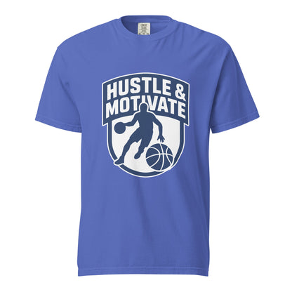 Signature | Comfort Colors T-Shirt | Hustle and Motivate Basketball
