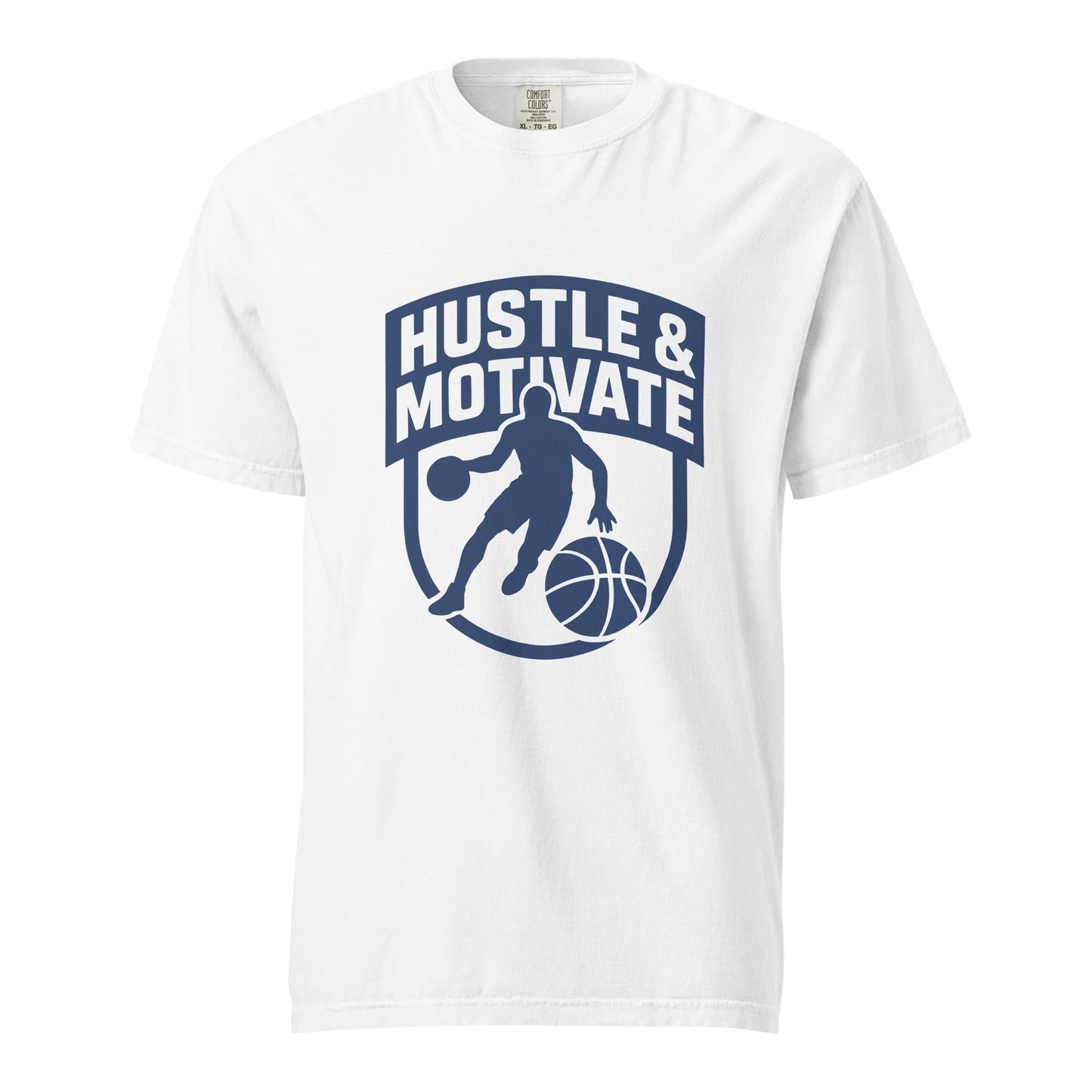 Signature | Comfort Colors T-Shirt | Hustle and Motivate Basketball
