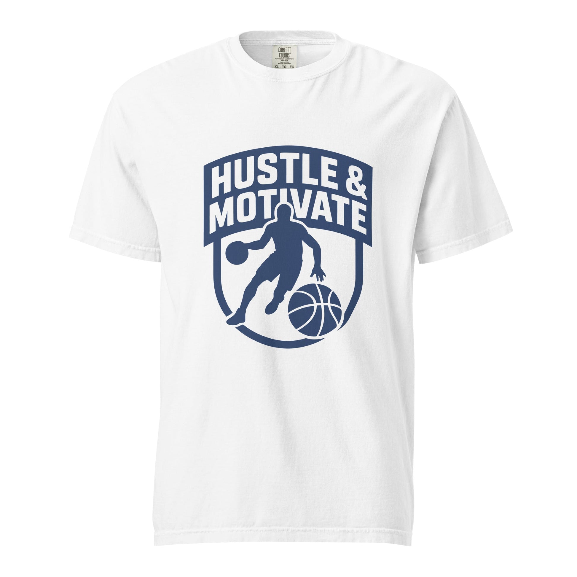 Signature | Comfort Colors T-Shirt | Hustle and Motivate Basketball