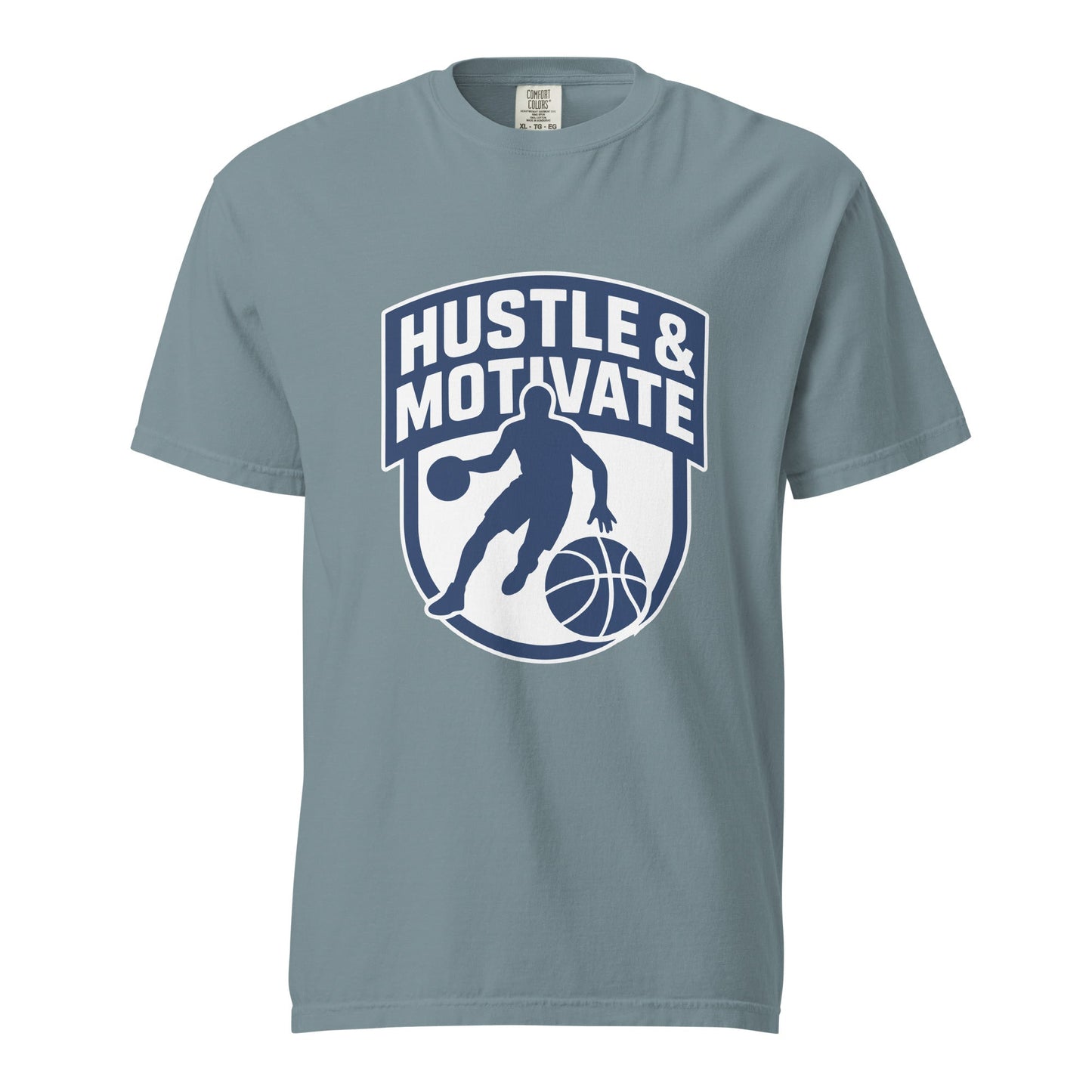 Signature | Comfort Colors T-Shirt | Hustle and Motivate Basketball