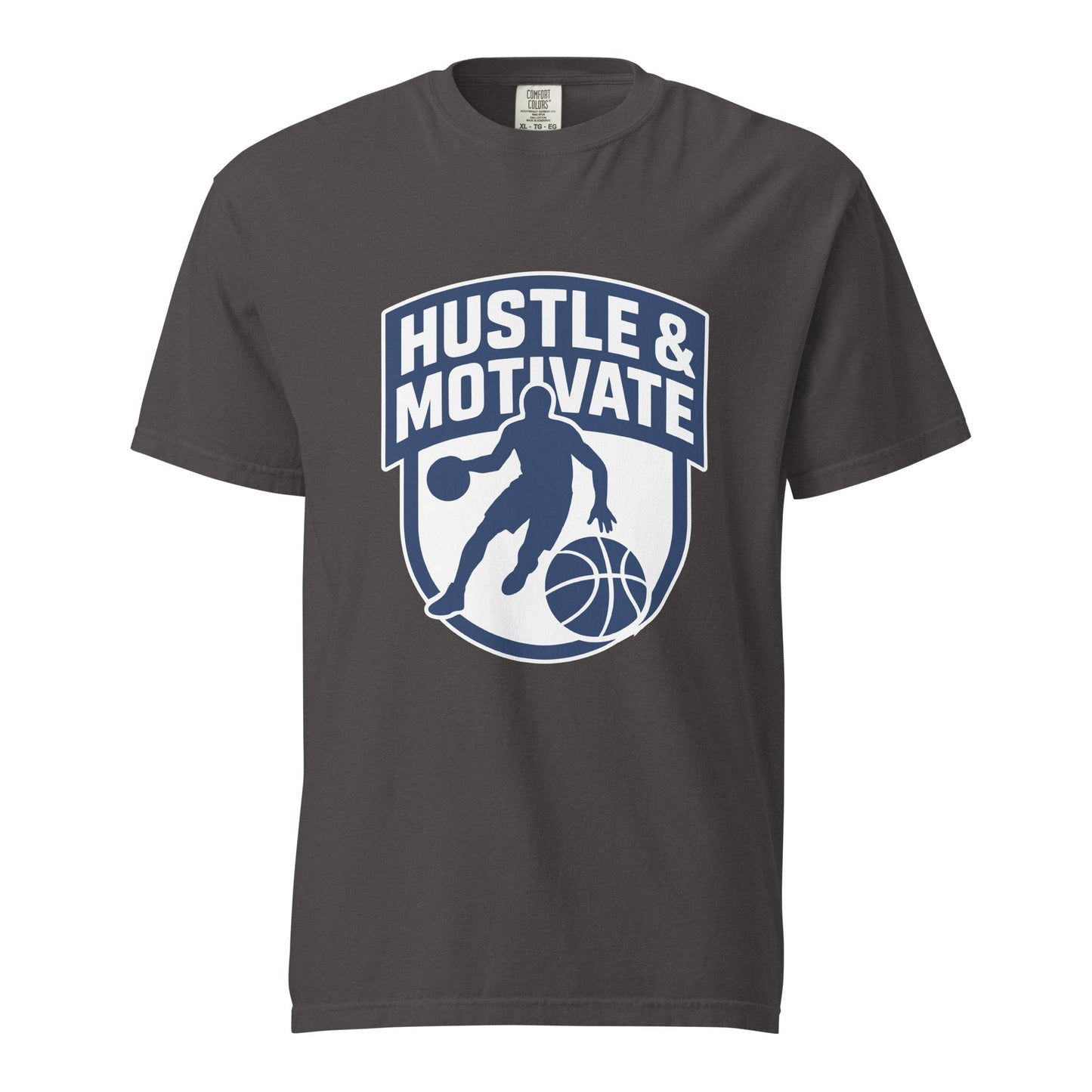 Signature | Comfort Colors T-Shirt | Hustle and Motivate Basketball