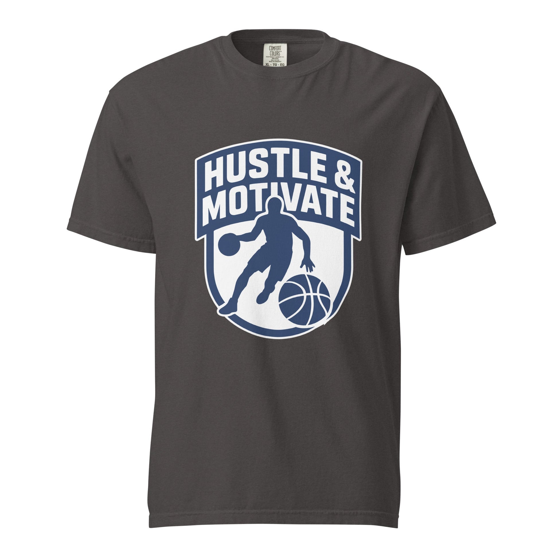 Signature | Comfort Colors T-Shirt | Hustle and Motivate Basketball