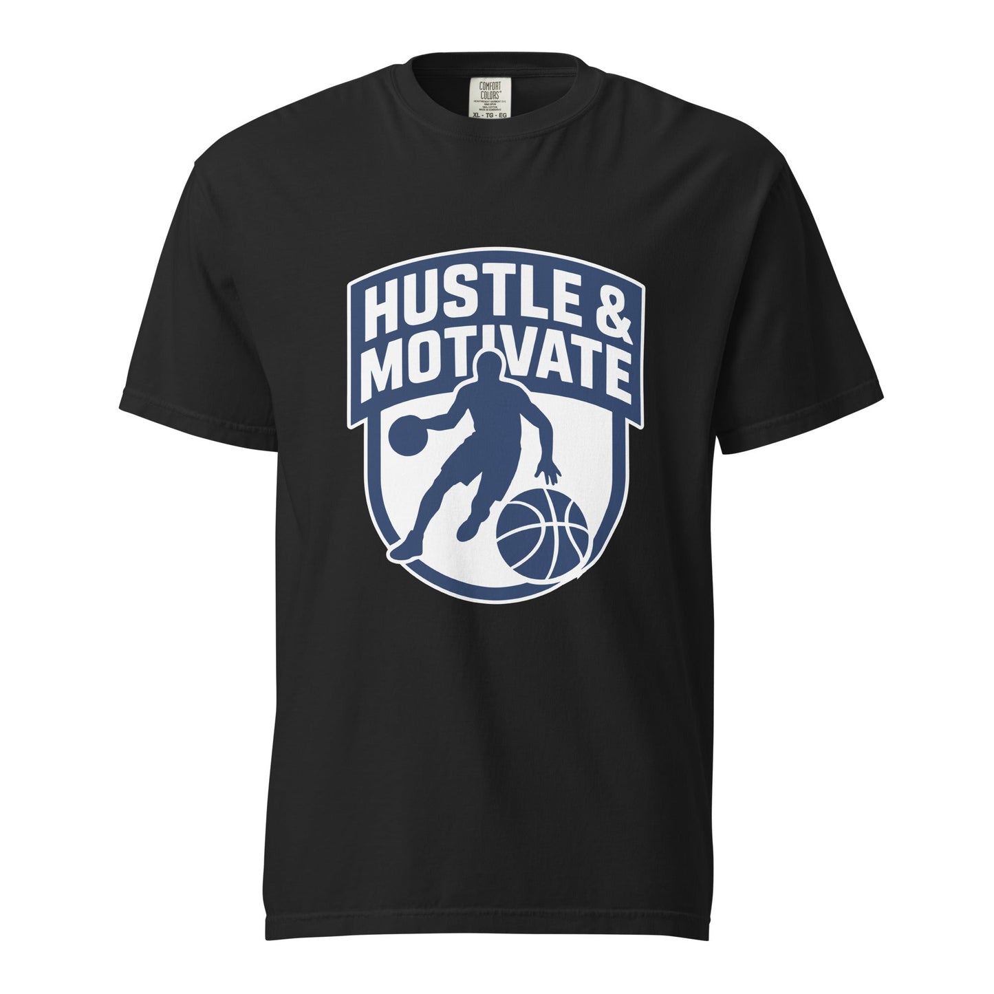 Signature | Comfort Colors T-Shirt | Hustle and Motivate Basketball