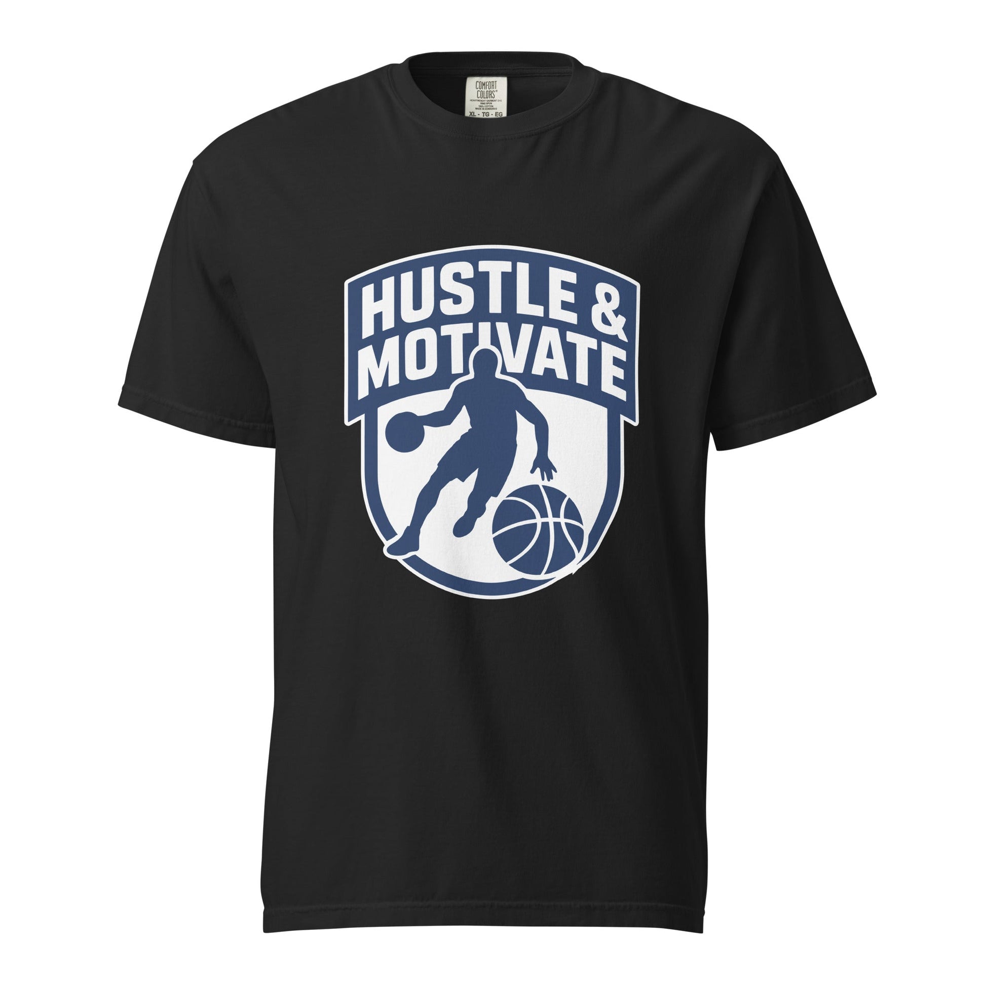 Signature | Comfort Colors T-Shirt | Hustle and Motivate Basketball