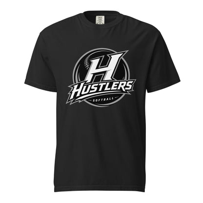 Signature | Comfort Colors T-Shirt | Hustlers Softball | Crest Logo
