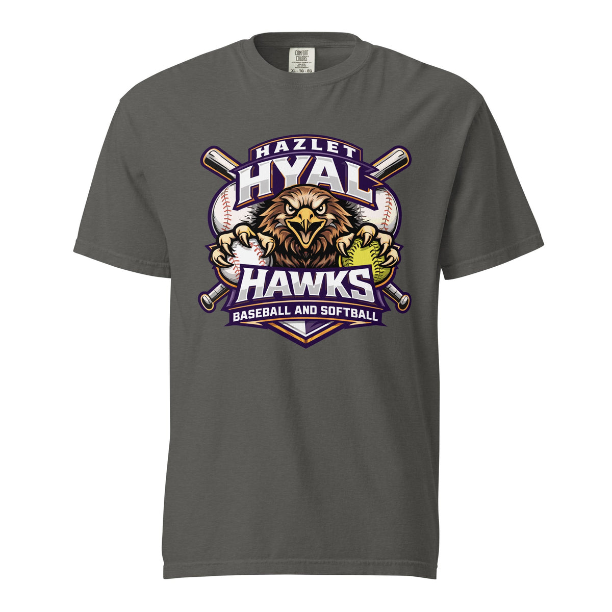 Signature | Comfort Colors T-Shirt | HYAL Hawks | Emblem Logo