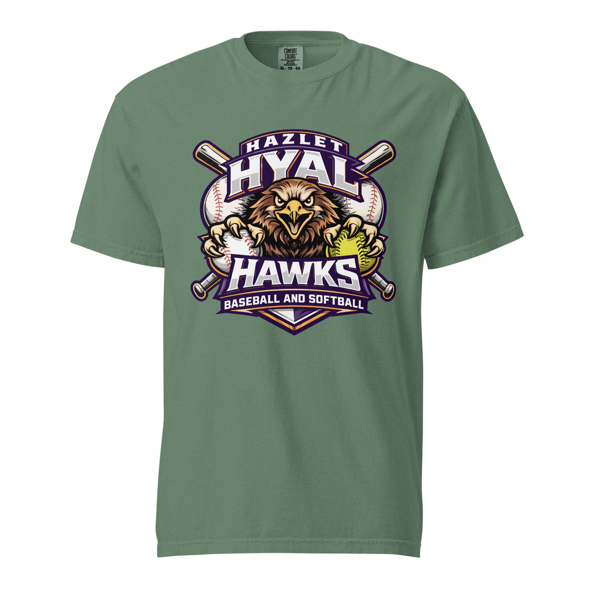 Signature | Comfort Colors T-Shirt | HYAL Hawks | Emblem Logo
