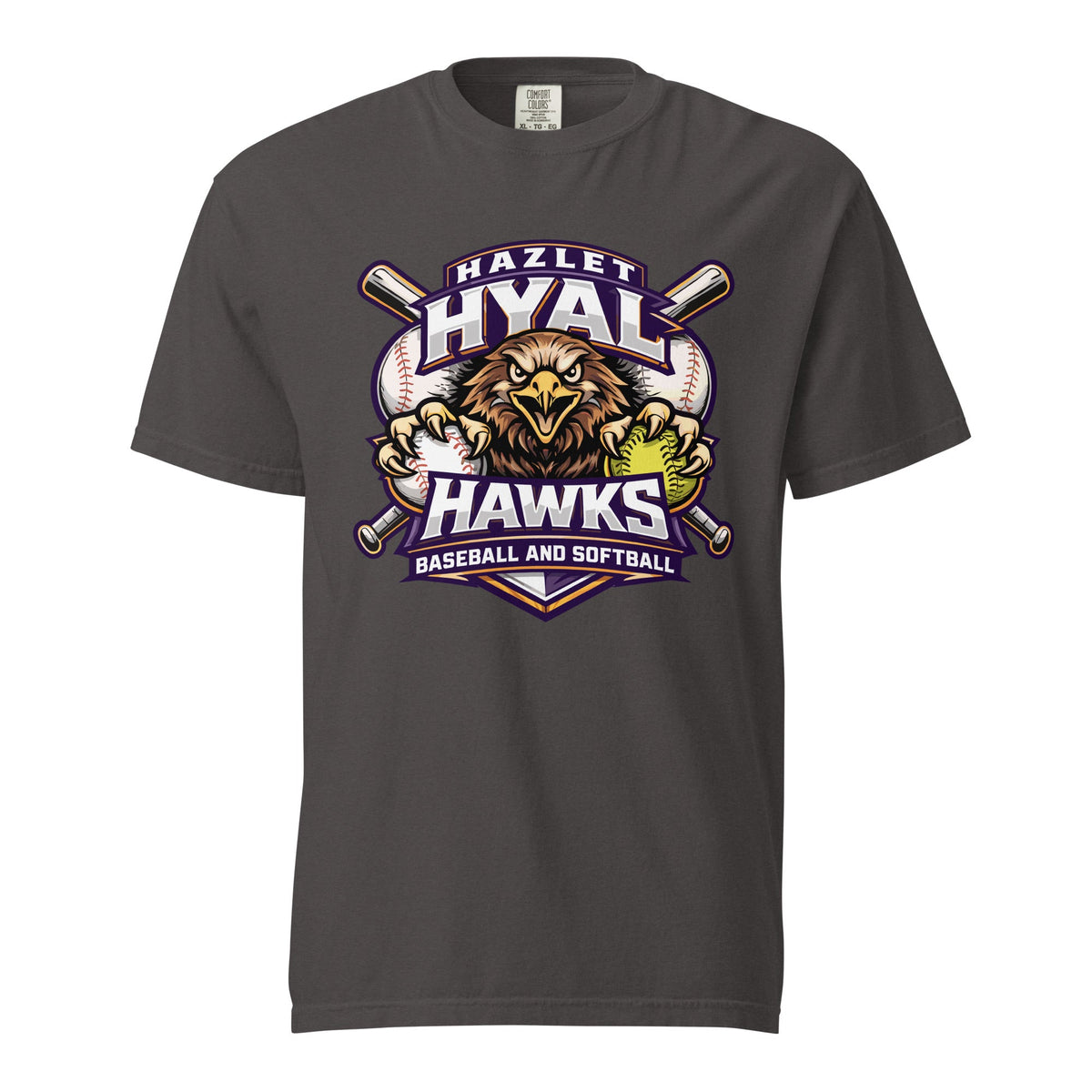 Signature | Comfort Colors T-Shirt | HYAL Hawks | Emblem Logo