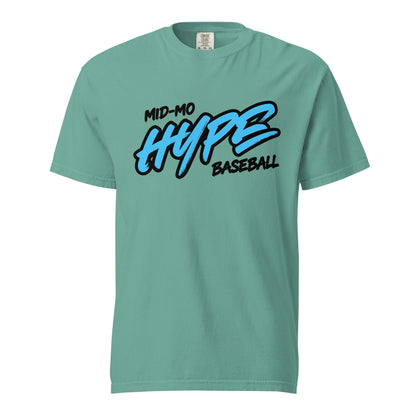 Signature | Comfort Colors T-Shirt | Hype Baseball Club | Modern Script Logo
