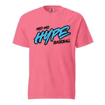 Signature | Comfort Colors T-Shirt | Hype Baseball Club | Modern Script Logo