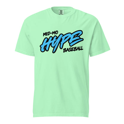 Signature | Comfort Colors T-Shirt | Hype Baseball Club | Modern Script Logo