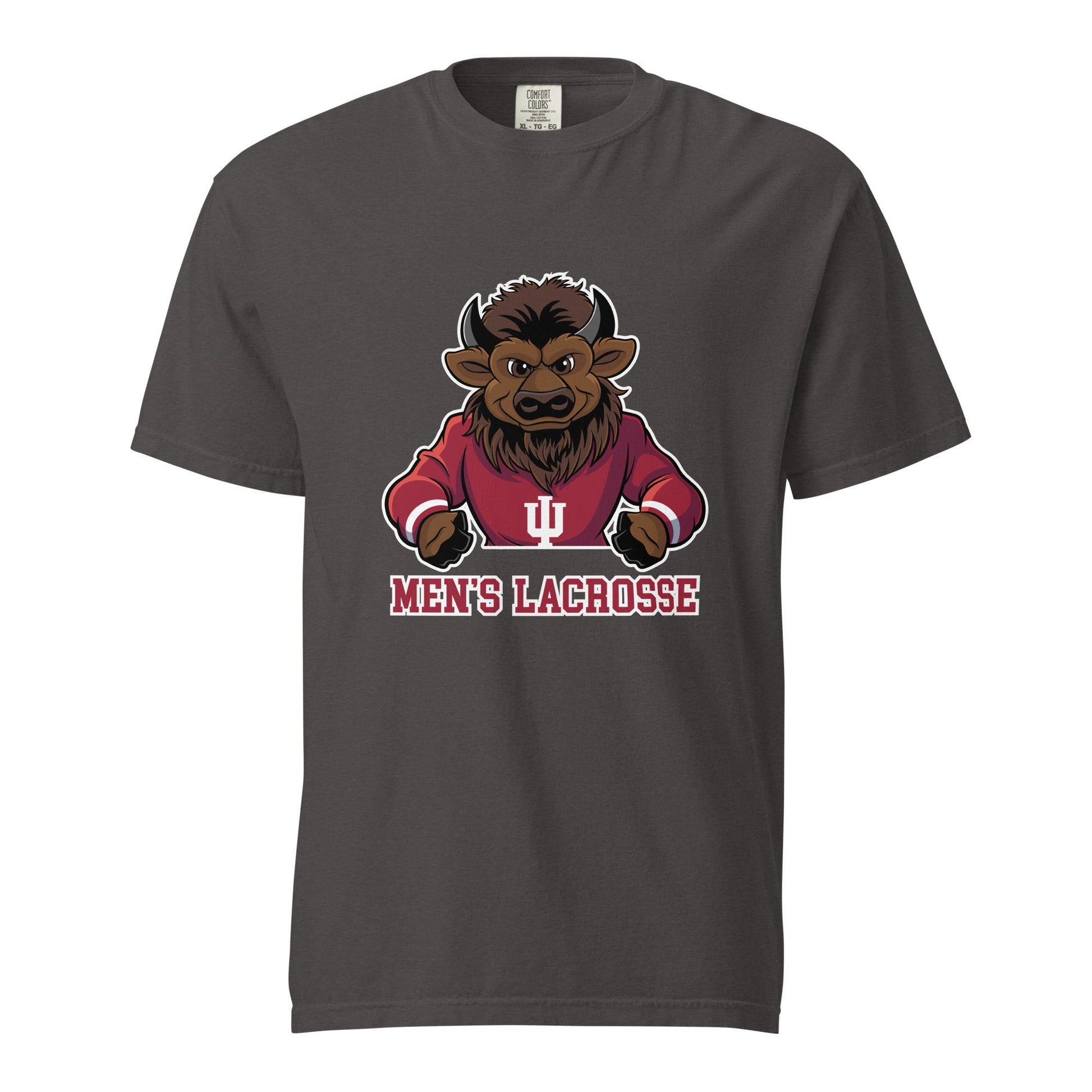 Signature | Comfort Colors T-Shirt | Indiana University Lacrosse | Mascot Logo