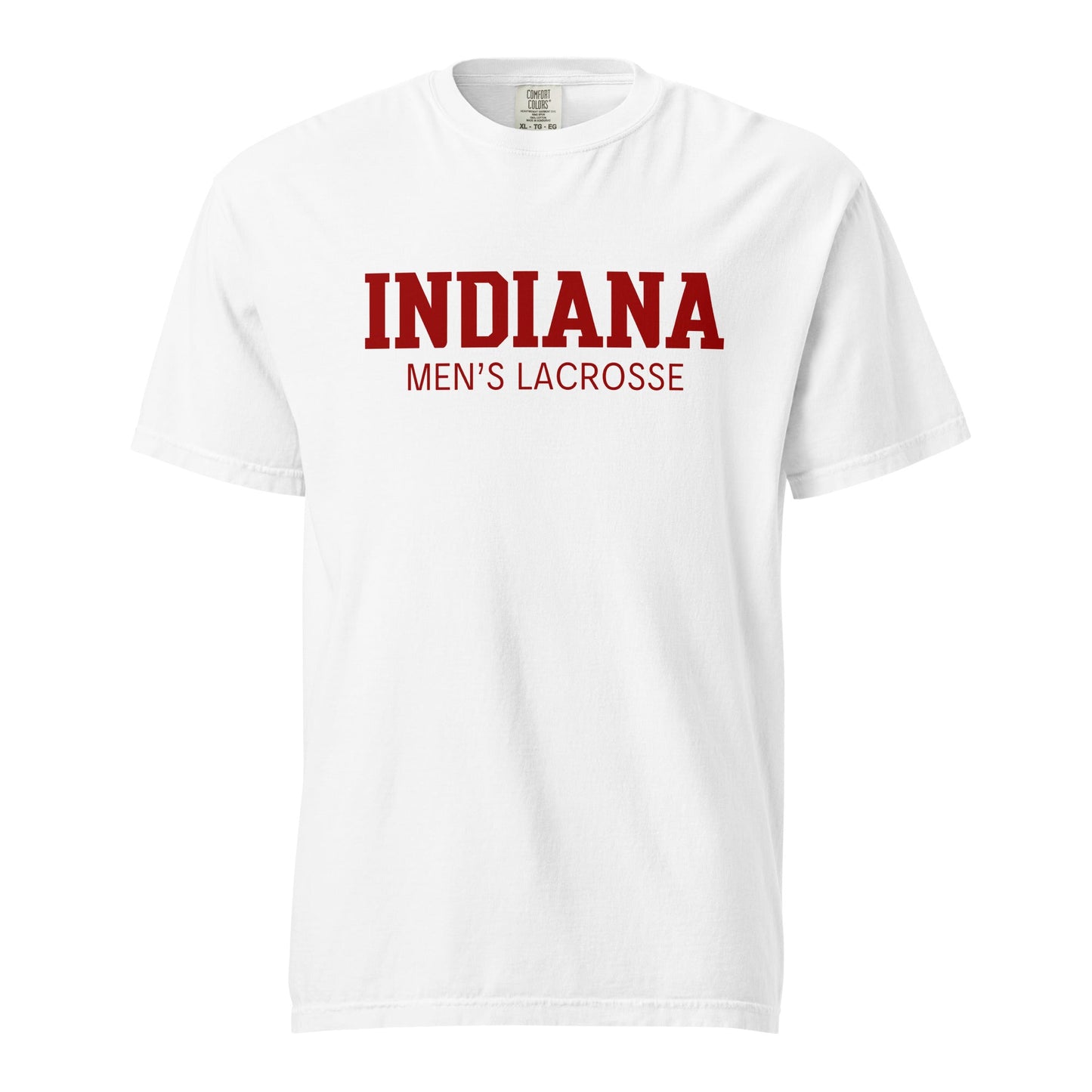 Signature | Comfort Colors T-Shirt | Indiana University Lacrosse | Script Logo