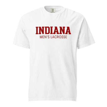 Signature | Comfort Colors T-Shirt | Indiana University Lacrosse | Script Logo