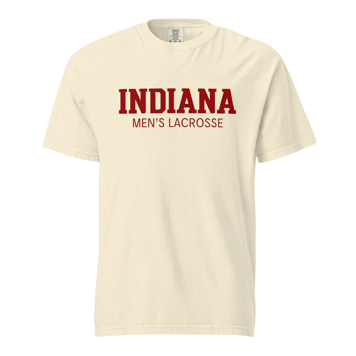 Signature | Comfort Colors T-Shirt | Indiana University Lacrosse | Script Logo