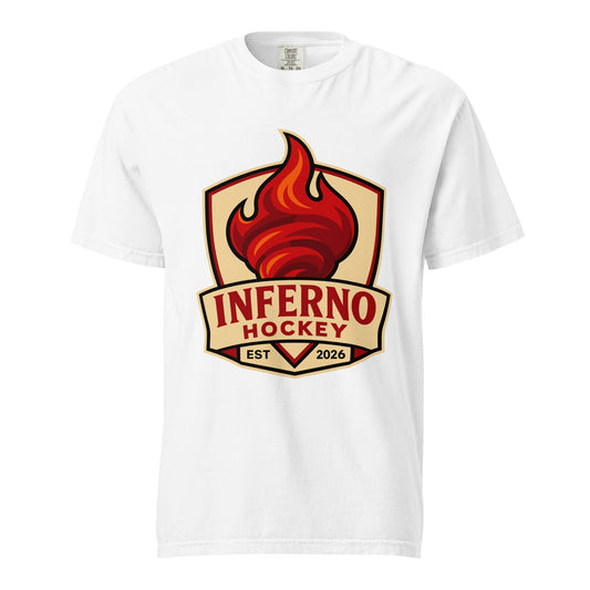 Signature | Comfort Colors T-Shirt | Inferno Hockey | Crest Logo