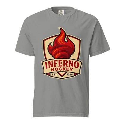 Signature | Comfort Colors T-Shirt | Inferno Hockey | Crest Logo