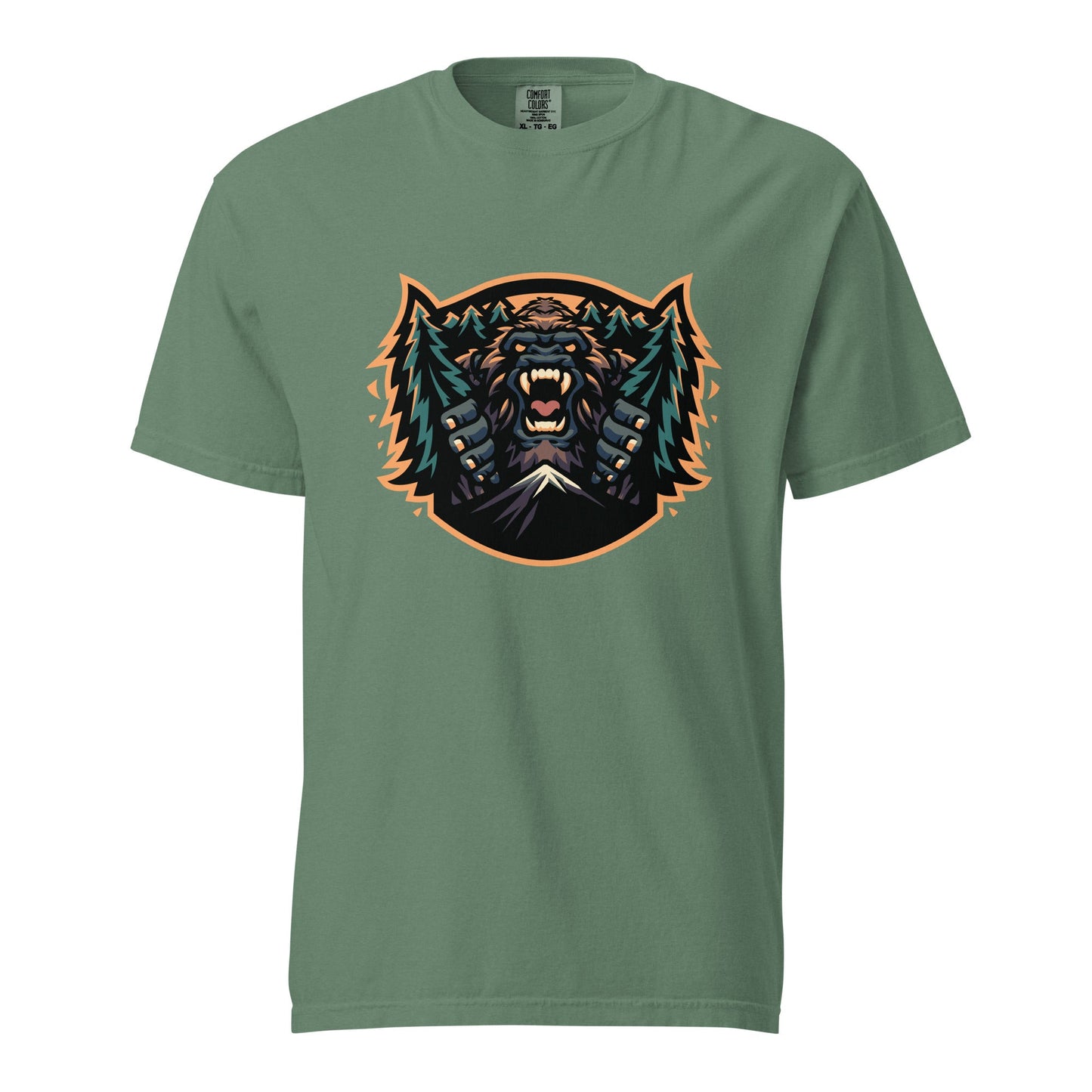 Signature | Comfort Colors T-Shirt | JBLM Bigfoot Hockey Team | Mascot Logo