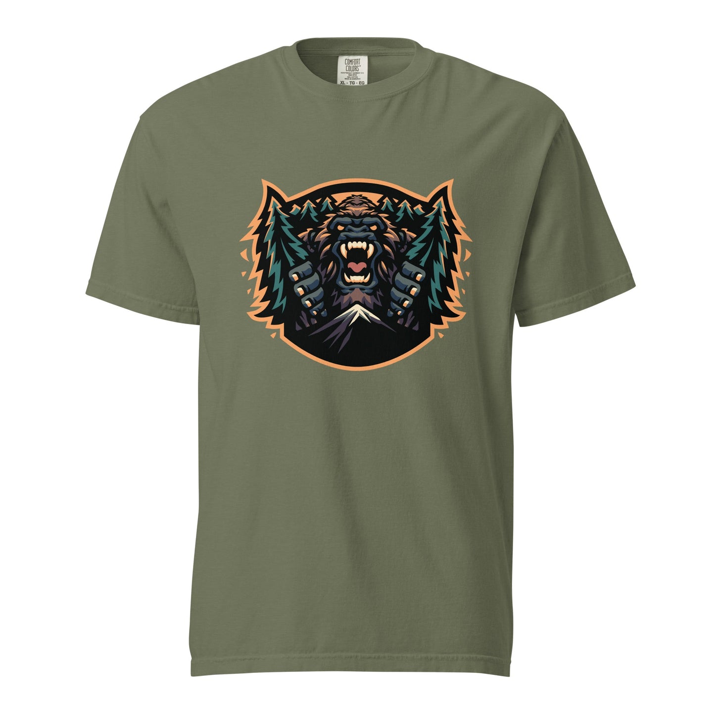 Signature | Comfort Colors T-Shirt | JBLM Bigfoot Hockey Team | Mascot Logo