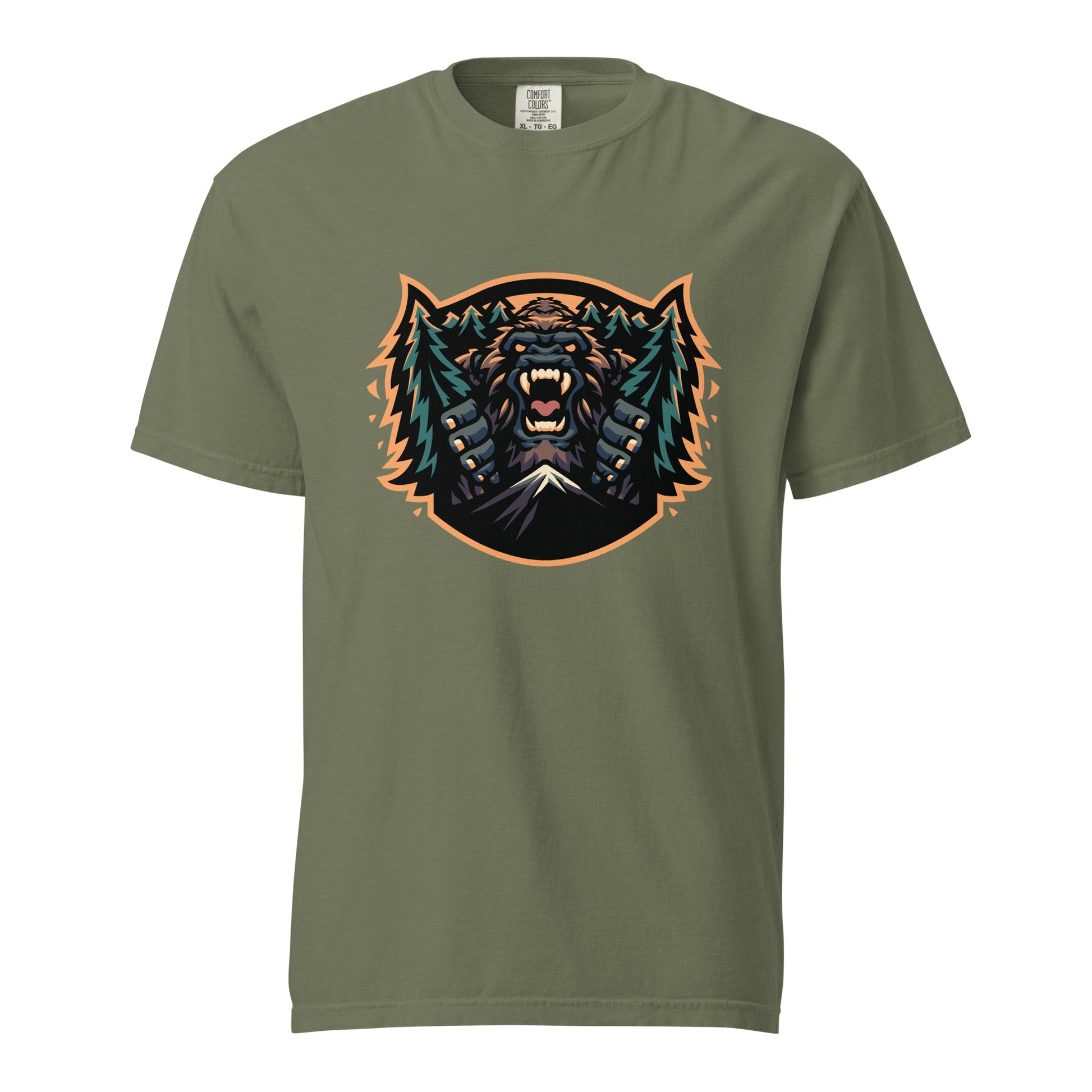 Signature | Comfort Colors T-Shirt | JBLM Bigfoot Hockey Team | Mascot Logo