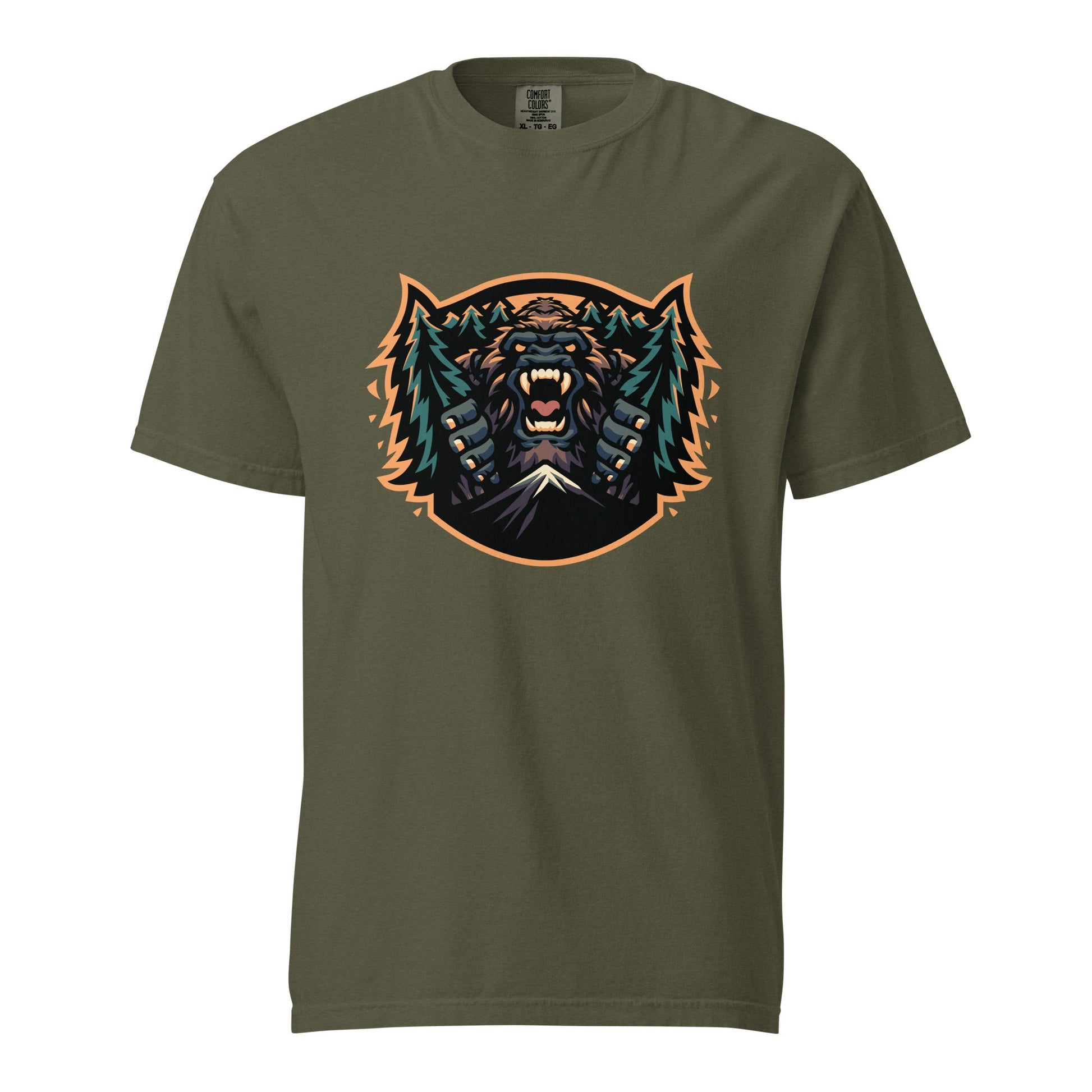 Signature | Comfort Colors T-Shirt | JBLM Bigfoot Hockey Team | Mascot Logo