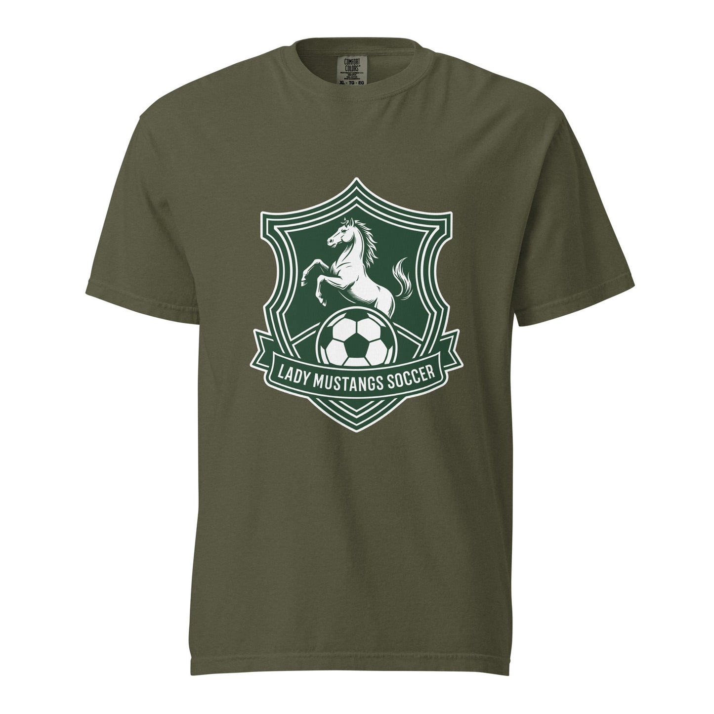 Signature | Comfort Colors T-Shirt | JFK Memorial Lady Mustang Soccer