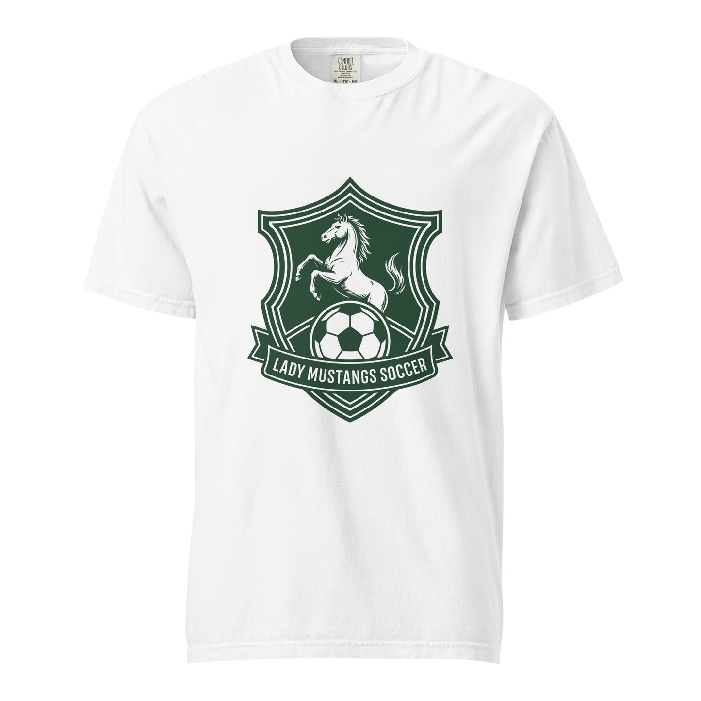 Signature | Comfort Colors T-Shirt | JFK Memorial Lady Mustang Soccer