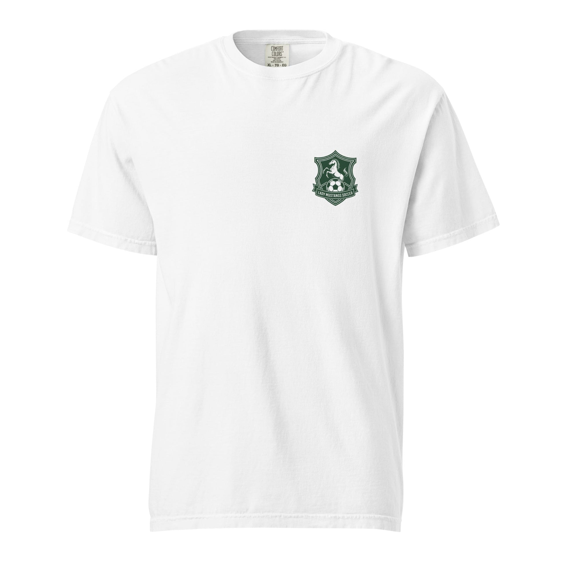 Signature | Comfort Colors T-Shirt | JFK Memorial Lady Mustang Soccer | Pocket Logo