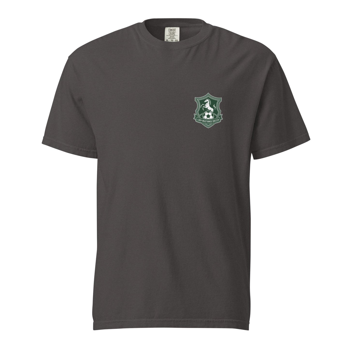 Signature | Comfort Colors T-Shirt | JFK Memorial Lady Mustang Soccer | Pocket Logo