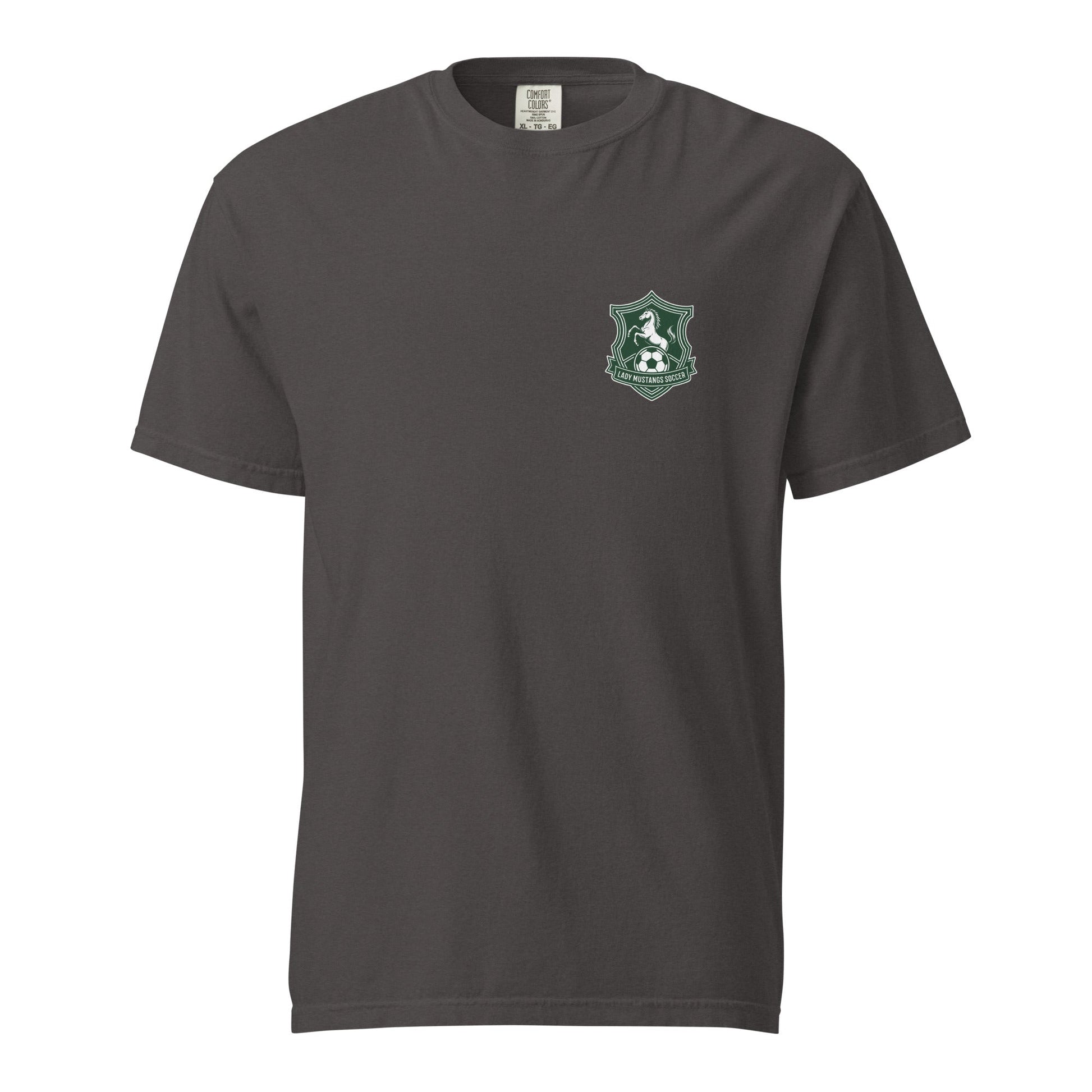 Signature | Comfort Colors T-Shirt | JFK Memorial Lady Mustang Soccer | Pocket Logo