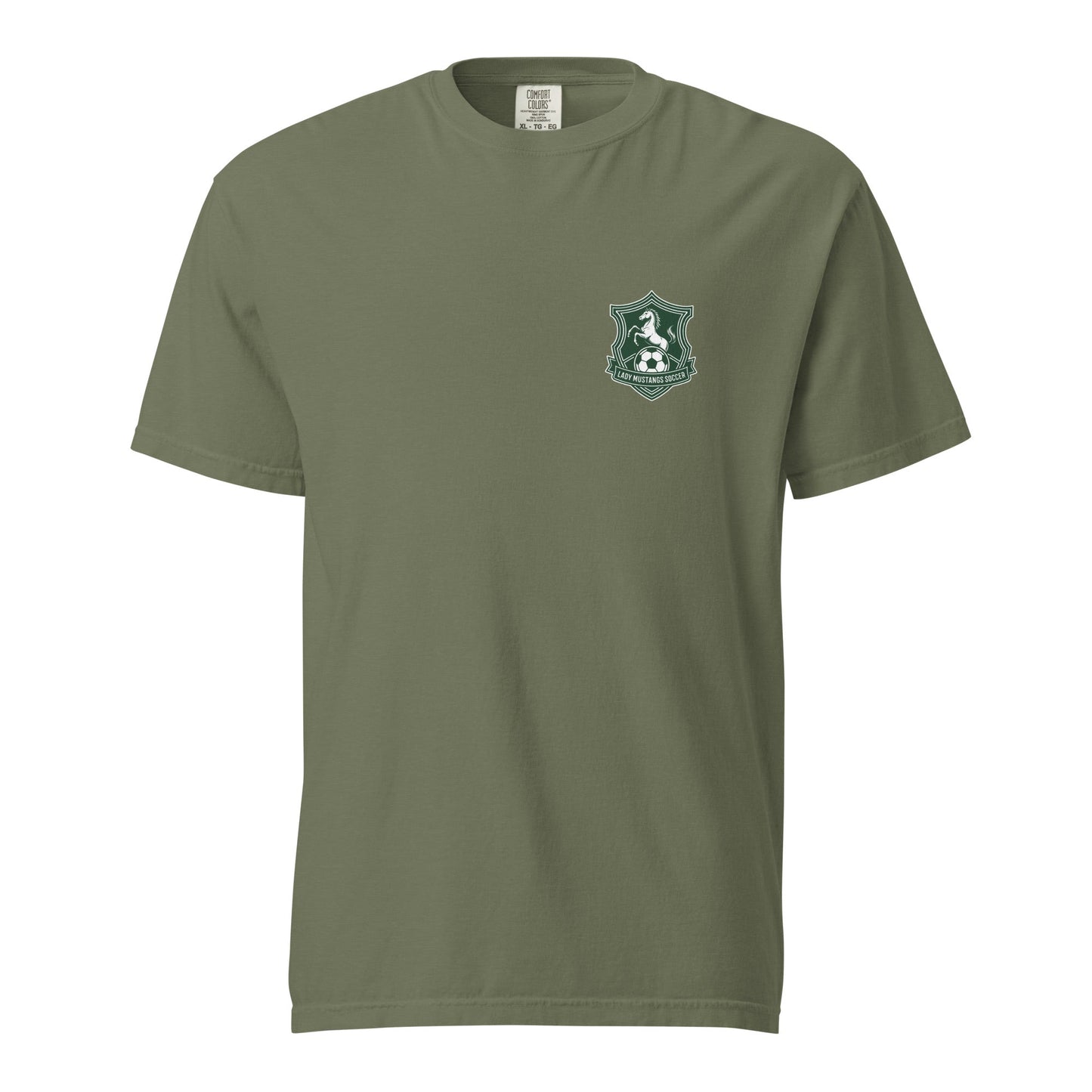 Signature | Comfort Colors T-Shirt | JFK Memorial Lady Mustang Soccer | Pocket Logo