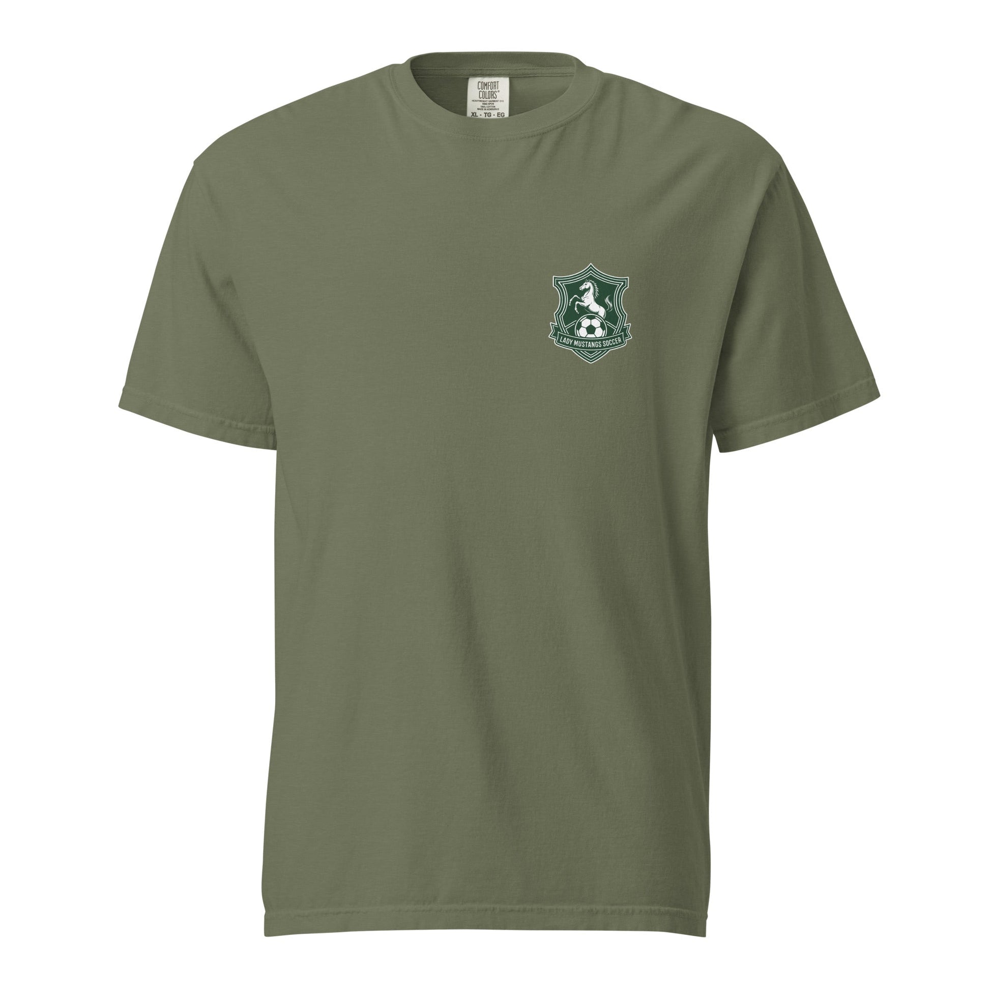 Signature | Comfort Colors T-Shirt | JFK Memorial Lady Mustang Soccer | Pocket Logo