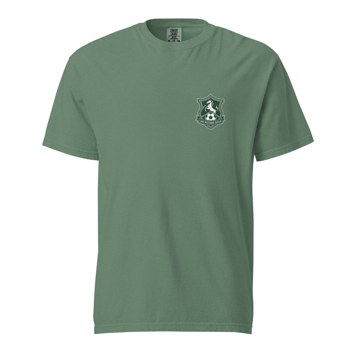 Signature | Comfort Colors T-Shirt | JFK Memorial Lady Mustang Soccer | Pocket Logo