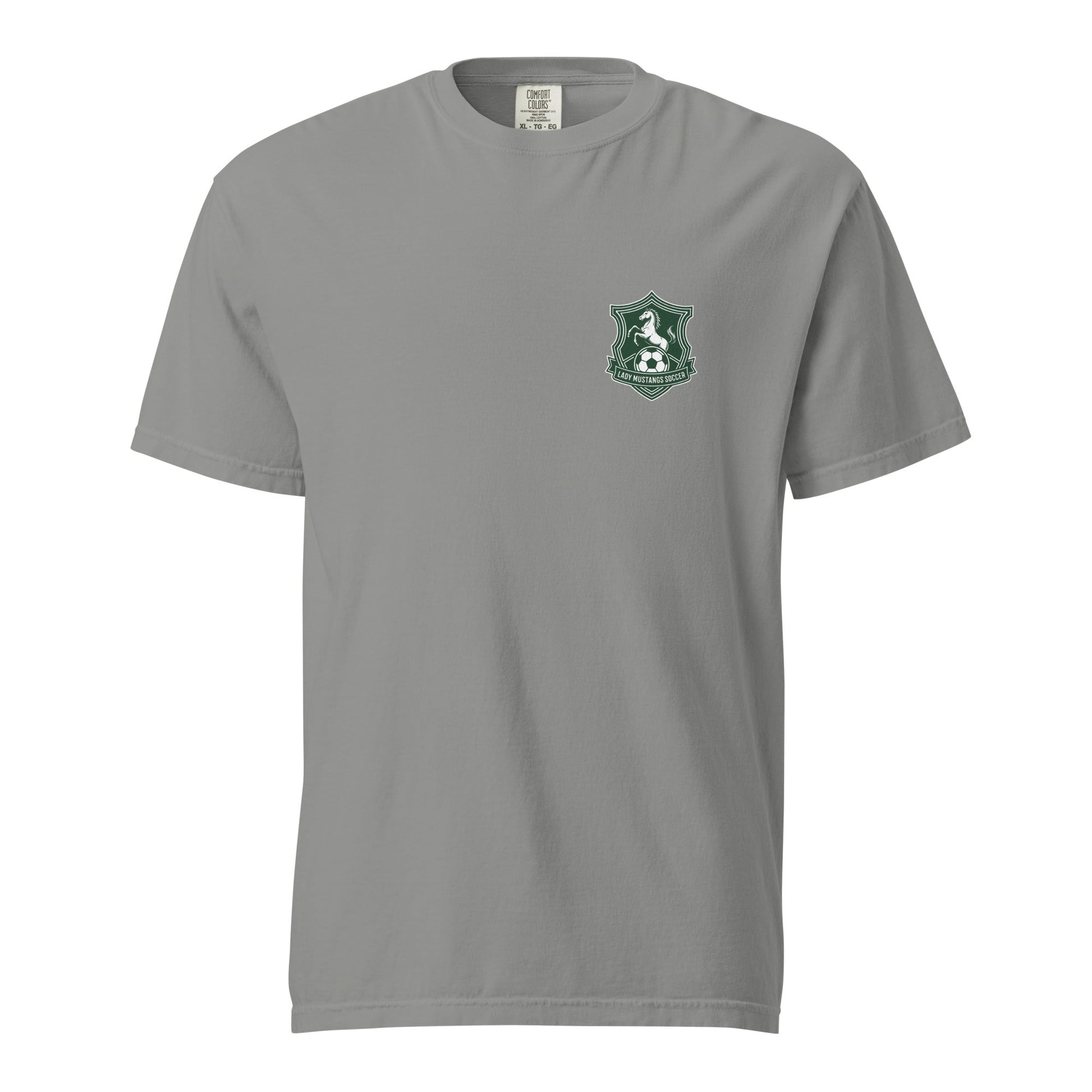 Signature | Comfort Colors T-Shirt | JFK Memorial Lady Mustang Soccer | Pocket Logo